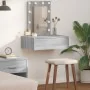 Mesa de tocador colgante con luces LED Gris Sonoma | Foro24.es | Tu tienda online para hogar, jardín y más Foro24.es