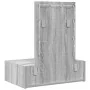 Mesa de tocador colgante con luces LED Gris Sonoma | Foro24.es | Tu tienda online para hogar, jardín y más Foro24.es
