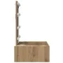 Mesa de tocador colgante con luces LED - Roble artesano | Foro24.es | Tu tienda online para hogar, jardín y más Foro24.es