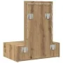 Mesa de tocador colgante con luces LED - Roble artesano | Foro24.es | Tu tienda online para hogar, jardín y más Foro24.es