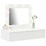 Mesa de Tocador Colgante con Luces LED - Blanca by , Bedroom Dressers - Ref: Foro24-865226, Price: 106,78 €, Discount: -5%%