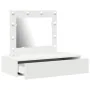 Mesa de Tocador Colgante con Luces LED - Blanca by , Bedroom Dressers - Ref: Foro24-865226, Price: 106,78 €, Discount: -5%%