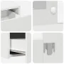 Mesa de Tocador Colgante con Luces LED - Blanca by , Bedroom Dressers - Ref: Foro24-865226, Price: 106,78 €, Discount: -5%%