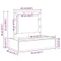 Mesa de Tocador Colgante con Luces LED - Blanca by , Bedroom Dressers - Ref: Foro24-865226, Price: 106,78 €, Discount: -5%%
