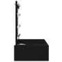Mesa de Tocador Montada en la Pared con Luces LED en Roble Negro | Foro24.es | Tu tienda online para hogar, jardín y más Foro24.es