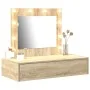 Mesa de Tocador Colgante con Luces LED de Roble de Sonoma | Foro24.es | Tu tienda online para hogar, jardín y más Foro24.es