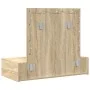 Mesa de Tocador Colgante con Luces LED de Roble de Sonoma | Foro24.es | Tu tienda online para hogar, jardín y más Foro24.es