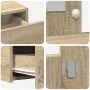 Mesa de Tocador Colgante con Luces LED de Roble de Sonoma | Foro24.es | Tu tienda online para hogar, jardín y más Foro24.es