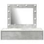 Mesa de Tocador Colgante con Luces LED Gris Concreto | Foro24.es | Tu tienda online para hogar, jardín y más Foro24.es