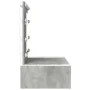 Mesa de Tocador Colgante con Luces LED Gris Concreto | Foro24.es | Tu tienda online para hogar, jardín y más Foro24.es