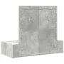 Mesa de Tocador Colgante con Luces LED Gris Concreto | Foro24.es | Tu tienda online para hogar, jardín y más Foro24.es