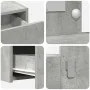 Mesa de Tocador Colgante con Luces LED Gris Concreto | Foro24.es | Tu tienda online para hogar, jardín y más Foro24.es