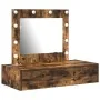 Mesa de tocador colgante con luces LED en roble ahumado | Foro24.es | Tu tienda online para hogar, jardín y más Foro24.es
