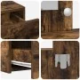 Mesa de tocador colgante con luces LED en roble ahumado | Foro24.es | Tu tienda online para hogar, jardín y más Foro24.es