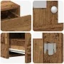 Mesa de Tocador Montada en la Pared con Luces LED de Madera Antigua | Foro24.es | Tu tienda online para hogar, jardín y más Foro24.es