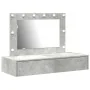 Mesa de tocador colgante con luces LED en gris concreto | Foro24.es | Tu tienda online para hogar, jardín y más Foro24.es