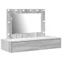 Mesa de Tocador Colgante con Luces LED Gris Sonama von , Schlafzimmerkommoden - Ref: Foro24-865240, Preis: 113,46 €, Rabatt: ...