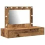 Mesa de Tocador Colgante con Luces LED Madera Antigua | Foro24.es | Tu tienda online para hogar, jardín y más Foro24.es