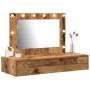 Mesa de Tocador Colgante con Luces LED Madera Antigua | Foro24.es | Tu tienda online para hogar, jardín y más Foro24.es