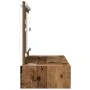 Mesa de Tocador Colgante con Luces LED Madera Antigua | Foro24.es | Tu tienda online para hogar, jardín y más Foro24.es