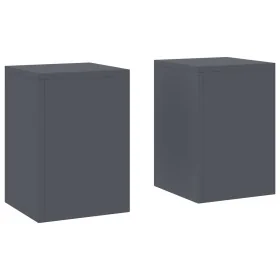Soportes de Plantas Pillar 2 pcs Antracita 24x24x35 cm Acero by , Pot stands - Ref: Foro24-865808, Price: 60,05 €, Discount: ...
