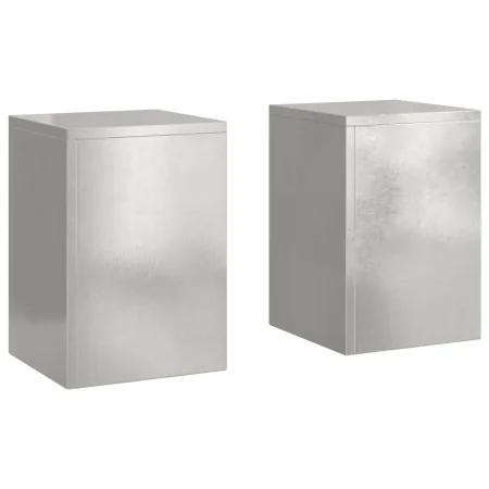 Soportes para Plantas Exterior Pillar 2 pcs 24x24x35 cm Acero Inoxidable | Foro24.es | Tu tienda online para hogar, jardín y más Foro24.es