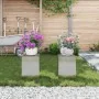 Soportes para Plantas Exterior Pillar 2 pcs 24x24x35 cm Acero Inoxidable | Foro24.es | Tu tienda online para hogar, jardín y más Foro24.es
