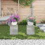 Soportes para Plantas para Exterior Pilar 2 pcs 24x24x35 cm Acero Galvanizado | Foro24.es | Tu tienda online para hogar, jardín y más Foro24.es