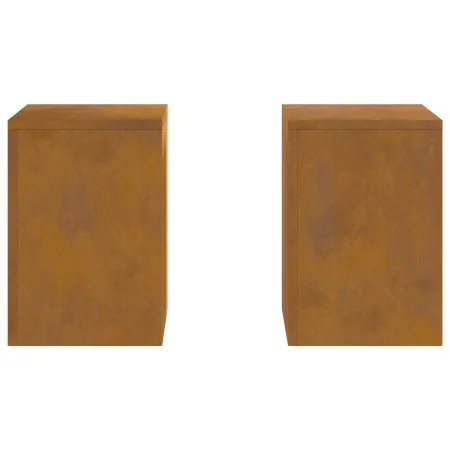 Soportes para Plantas de Exterior Pilar 2 pcs 24x24x35 cm Acero Corrosión | Foro24.es | Tu tienda online para hogar, jardín y más Foro24.es