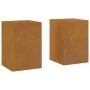 Soportes para Plantas de Exterior Pilar 2 pcs 24x24x35 cm Acero Corrosión | Foro24.es | Tu tienda online para hogar, jardín y más Foro24.es