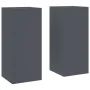 Soportes de plantas exteriores Pilar 2 pcs Antracita 24x24x55 cm Acero | Foro24.es | Tu tienda online para hogar, jardín y más Foro24.es
