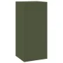 Soportes para Plantas de Exterior Pilar 2 pcs Verde Oliva 24x24x55 cm Acero | Foro24.es | Tu tienda online para hogar, jardín y más Foro24.es