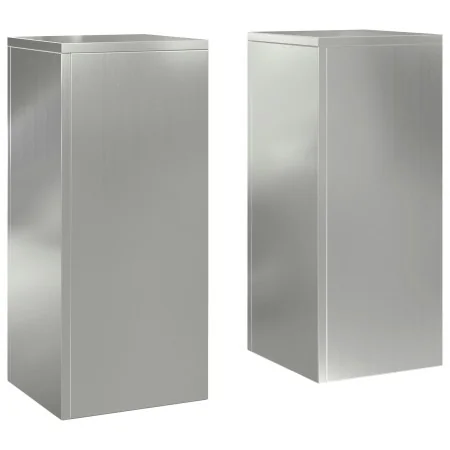Soportes para Plantas al Aire Libre Pilar 2 pcs 24x24x55 cm Acero Galvanizado von , Topfständer - Ref: Foro24-865818, Preis: ...