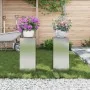 Soportes para Plantas al Aire Libre Pilar 2 pcs 24x24x55 cm Acero Galvanizado von , Topfständer - Ref: Foro24-865818, Preis: ...