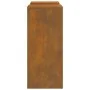 Soportes de Plantas para Exterior Pilar 2 pcs 24x24x55 cm Acero Weathering by , Pot stands - Ref: Foro24-865819, Price: 62,65...