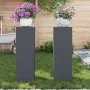 Soportes para Plantas Exteriores Pilar 2 pcs Antracita 24x24x75 cm Acero von , Topfständer - Ref: Foro24-865822, Preis: 80,92...