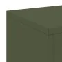 Soportes para Plantas Exteriores Pilar 2 pcs Verde Oliva 24x24x75 cm Acero | Foro24.es | Tu tienda online para hogar, jardín y más Foro24.es