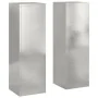 Soportes de plantas exteriores Pilar 2 pcs 24x24x75 cm Acero inoxidable von , Topfständer - Ref: Foro24-865824, Preis: 116,33...