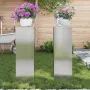 Soportes de plantas exteriores Pilar 2 pcs 24x24x75 cm Acero inoxidable von , Topfständer - Ref: Foro24-865824, Preis: 116,33...