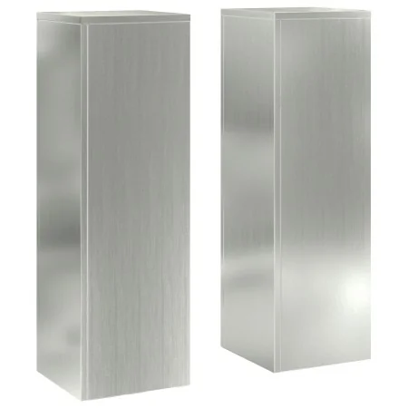 Soportes para Plantas de Exterior Pilares 2 pcs 24x24x75 cm Acero Galvanizado by , Pot stands - Ref: Foro24-865825, Price: 66...