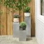 Conjunto de 3 Soportes de Plantas de Exterior de Acero Galvanizado von , Topfständer - Ref: Foro24-865832, Preis: 75,92 €, Ra...