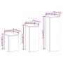Conjunto de 3 Soportes de Plantas de Exterior de Acero Galvanizado von , Topfständer - Ref: Foro24-865832, Preis: 75,92 €, Ra...