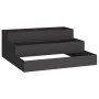 Macetero de jardín de 3 niveles 90x90x35 cm en acero negro | Foro24.es | Tu tienda online para hogar, jardín y más Foro24.es