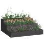 Macetero de jardín de 3 niveles 90x90x35 cm en acero negro | Foro24.es | Tu tienda online para hogar, jardín y más Foro24.es
