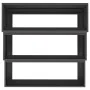 Macetero de jardín de 3 niveles 90x90x35 cm en acero negro | Foro24.es | Tu tienda online para hogar, jardín y más Foro24.es