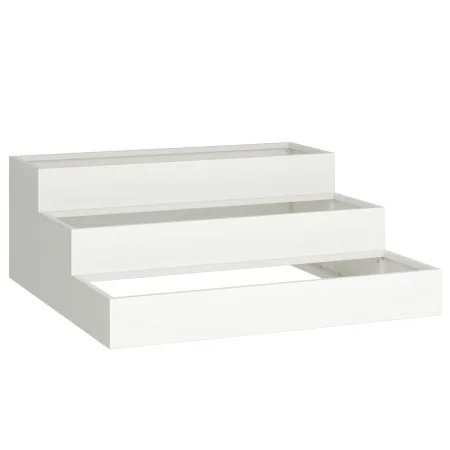 Macetero de Jardín 3 Niveles 90x90x35 cm Blanco Acero | Foro24.es | Tu tienda online para hogar, jardín y más Foro24.es