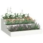 Macetero de Jardín 3 Niveles 90x90x35 cm Blanco Acero | Foro24.es | Tu tienda online para hogar, jardín y más Foro24.es