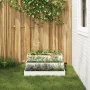 Macetero de Jardín 3 Niveles 90x90x35 cm Blanco Acero | Foro24.es | Tu tienda online para hogar, jardín y más Foro24.es