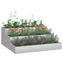 Macetero de jardín de tres niveles 90x90x35 cm Acero inoxidable | Foro24.es | Tu tienda online para hogar, jardín y más Foro24.es