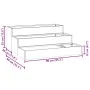 Macetero de jardín de tres niveles 90x90x35 cm Acero inoxidable | Foro24.es | Tu tienda online para hogar, jardín y más Foro24.es